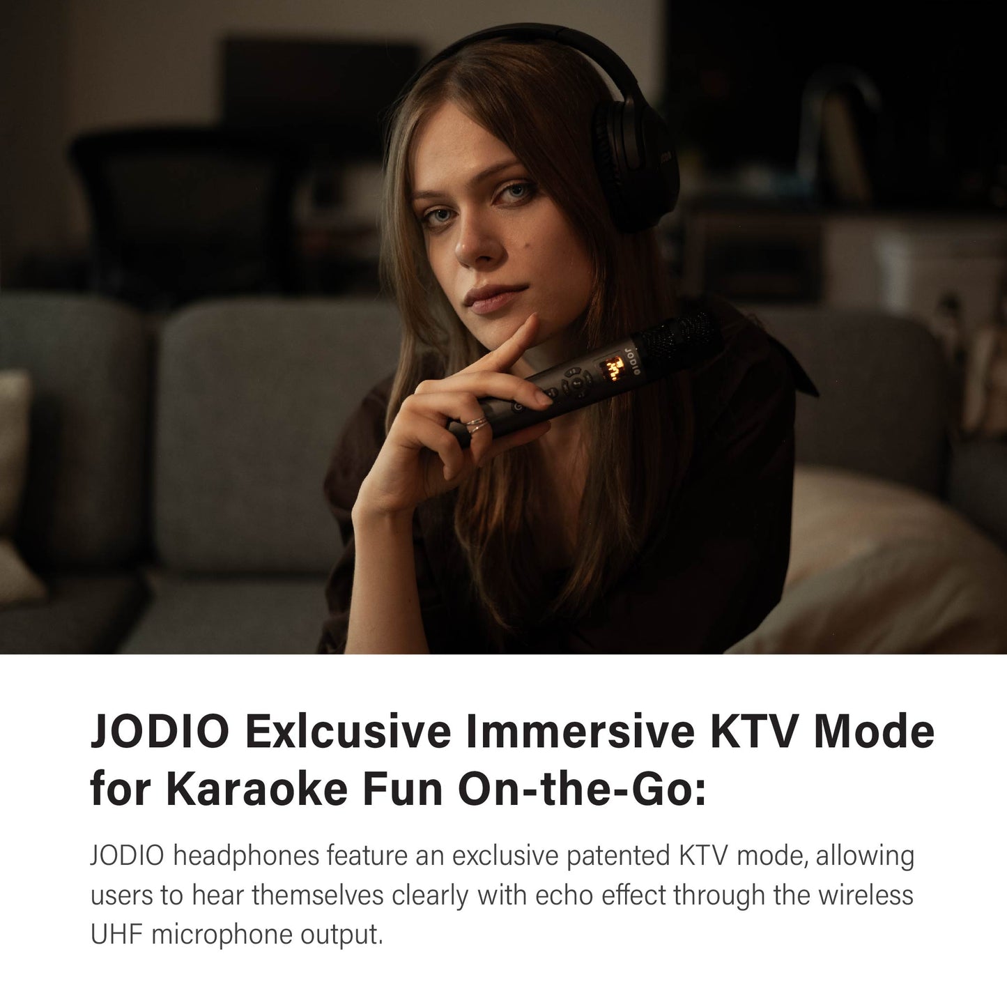 AI-Powered Wireless Bluetooth Karaoke Headphone with microphone