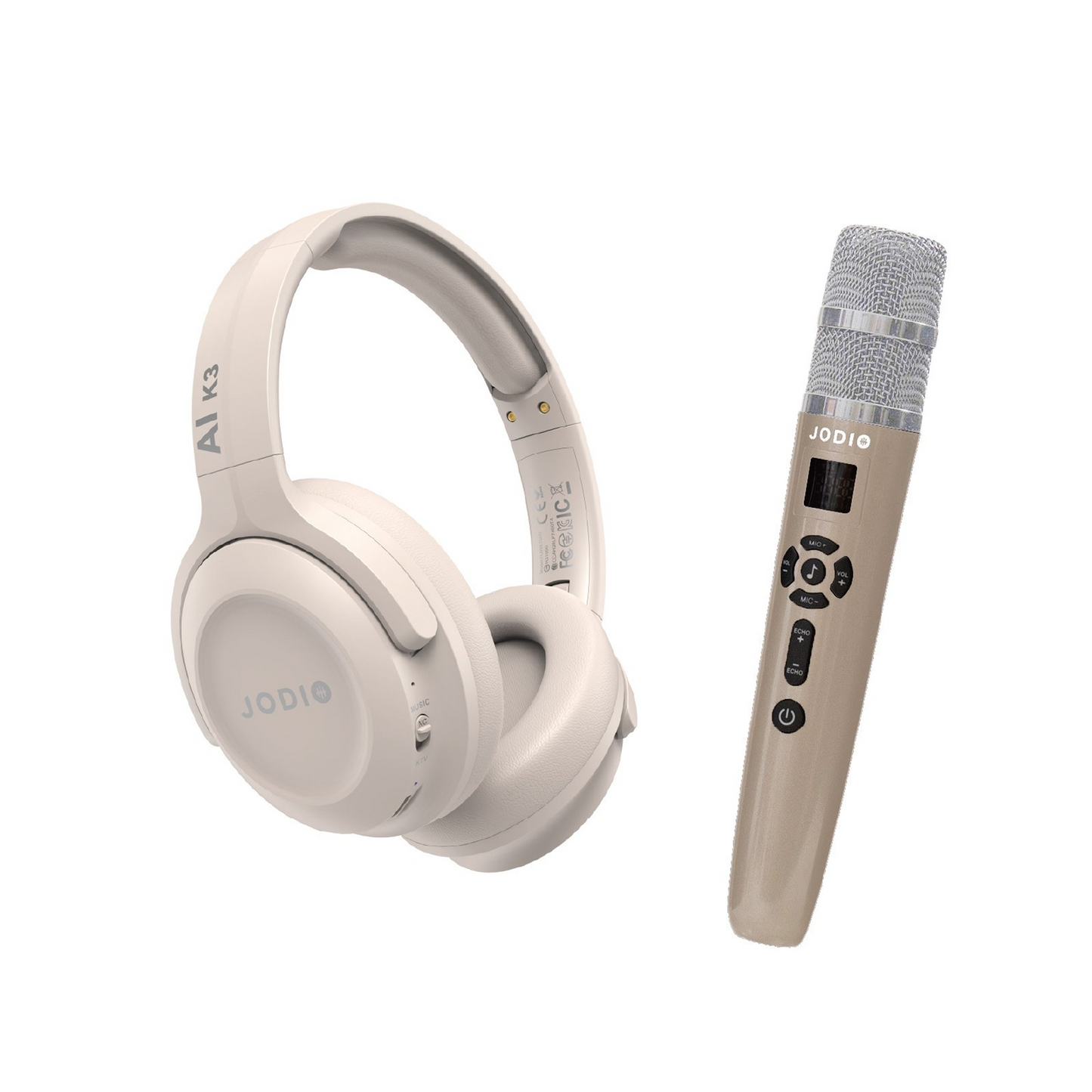 JODIO K3 Wireless Karaoke Headphones with Mic